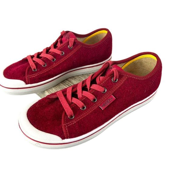 NWOT Keen Elsa Lite Red Felt Vapor Sneakers Size 8 - Picture 4 of 9